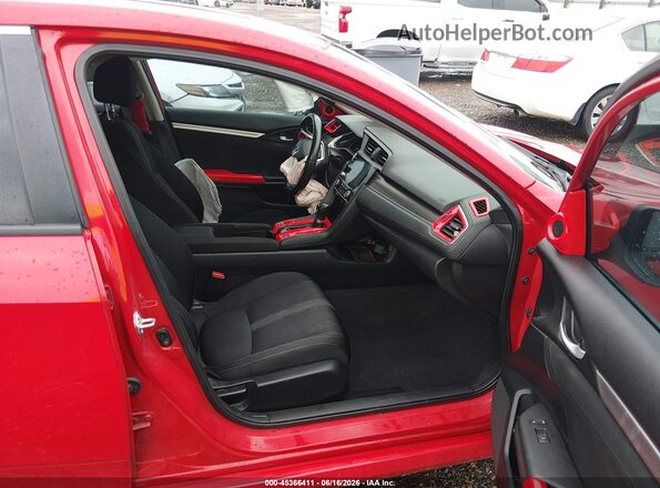 2HGFC1F33MH701773 2021 HONDA CIVIC Red Widok wnętrza z przodu