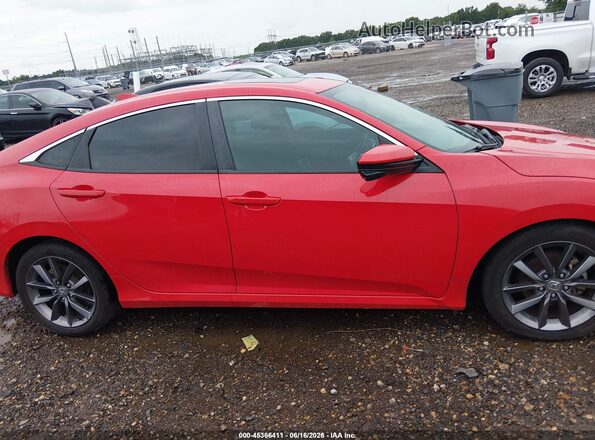 2HGFC1F33MH701773 2021 HONDA CIVIC Red Widok wnętrza z tyłu