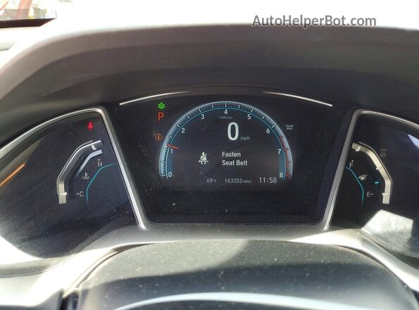 2HGFC1F35GH651690 2016 HONDA CIVIC Red Widok zestawu wskaźników
