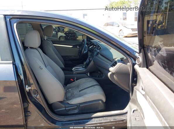 2HGFC1F35JH645198 2018 HONDA CIVIC Black წინა სალონის ხედი