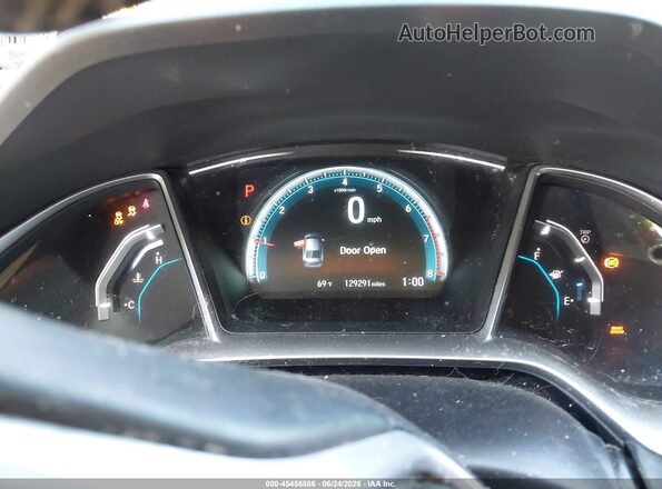 2HGFC1F35JH645198 2018 HONDA CIVIC Black უკანა სავარძლების ხედი