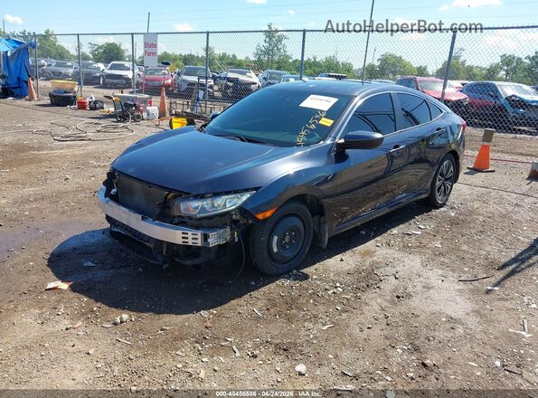 2HGFC1F35JH645198 2018 HONDA CIVIC Black წინა მარცხენა ხედი სამი მეოთხედიდან