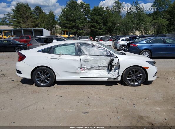 2HGFC1F36MH700729 2021 HONDA CIVIC White Widok wnętrza z tyłu
