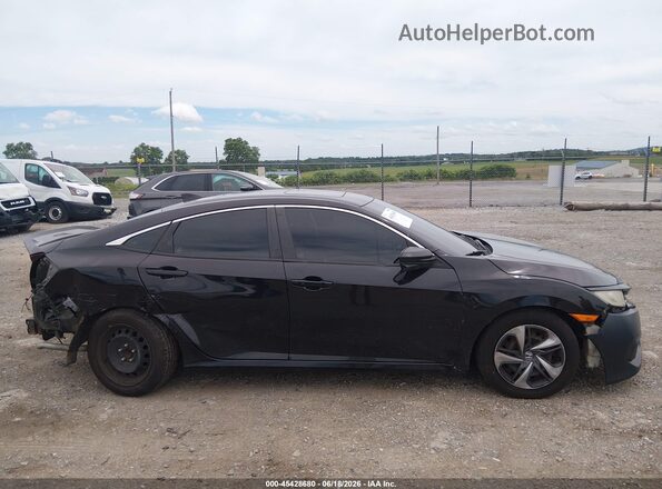 2HGFC1F37GH638598 2016 HONDA CIVIC Black უკანა სალონის ხედი