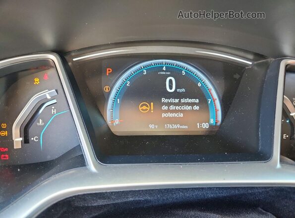2HGFC1F37GH639752 2016 HONDA CIVIC Charcoal Widok zestawu wskaźników