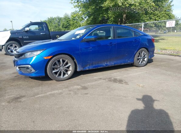 2HGFC1F37MH701369 2021 HONDA CIVIC Dark Blue Передняя левая четверть