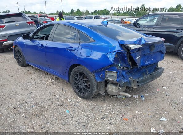 2HGFC1F38GH653787 2016 HONDA CIVIC Blue Հետևի ձախ