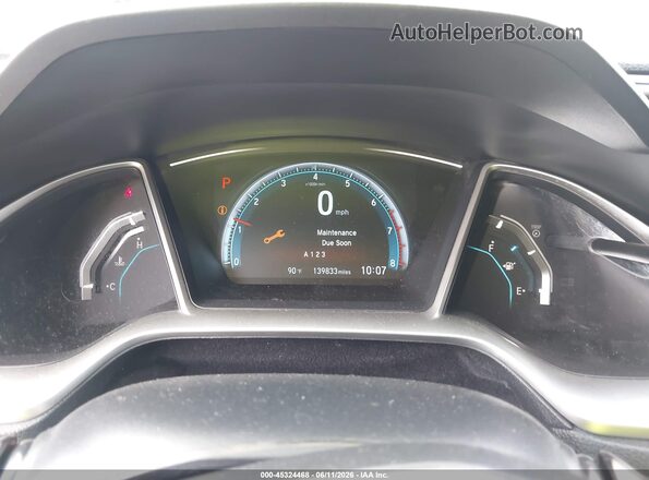 2HGFC1F38GH653787 2016 HONDA CIVIC Blue Հետևի նստատեղերի տեսք