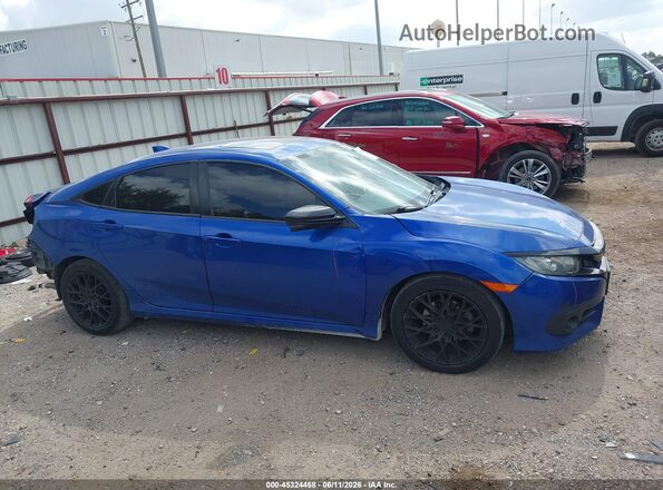 2HGFC1F38GH653787 2016 HONDA CIVIC Blue Սալոնի 360 աստիճան տեսք
