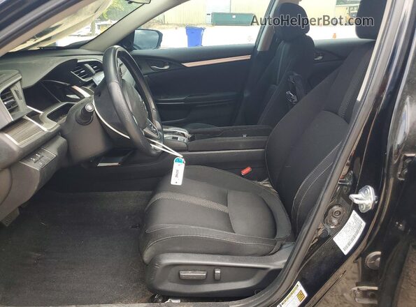 2HGFC1F39MH706122 2021 HONDA CIVIC Black Вид салону спереду
