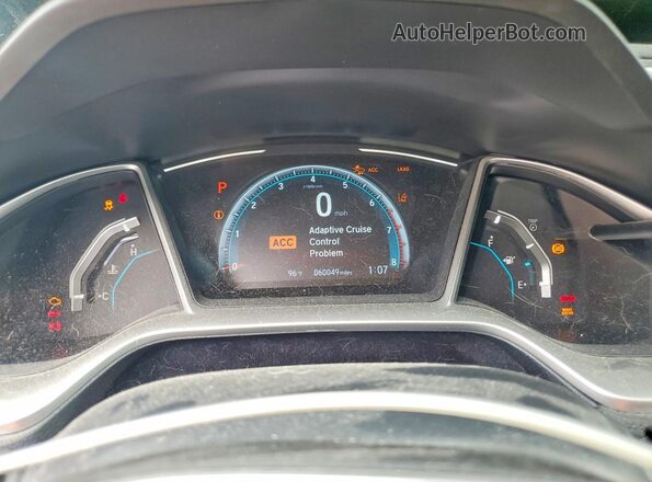 2HGFC1F39MH706122 2021 HONDA CIVIC Black Вид щитка приладів