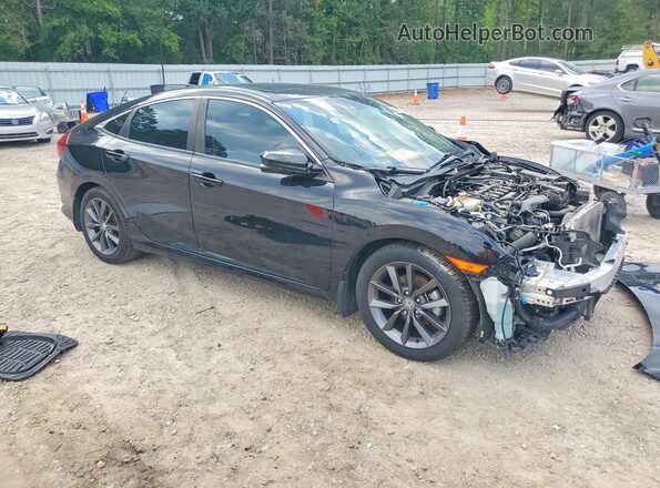 2HGFC1F39MH706122 2021 HONDA CIVIC Black Передня права чверть