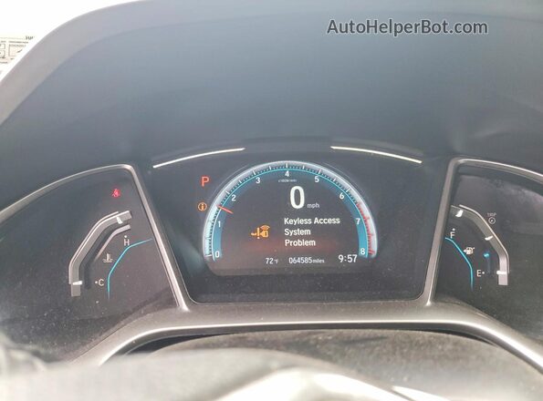 2HGFC1F3XHH639519 2017 HONDA CIVIC Белый Вид щитка приборов