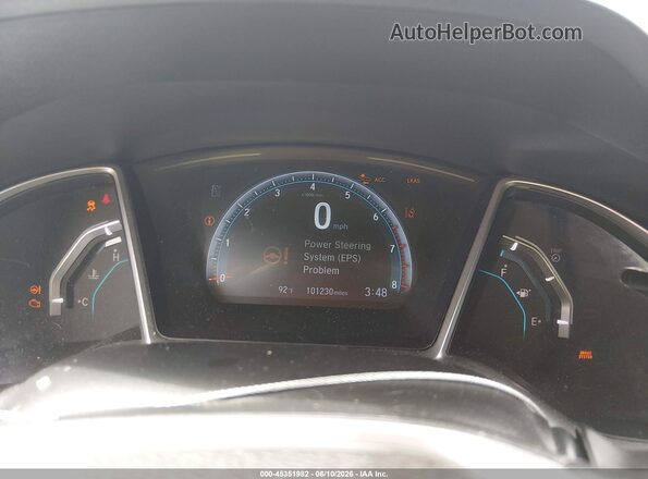 2HGFC1F3XKH650138 2019 HONDA CIVIC Red Vista de los asientos traseros