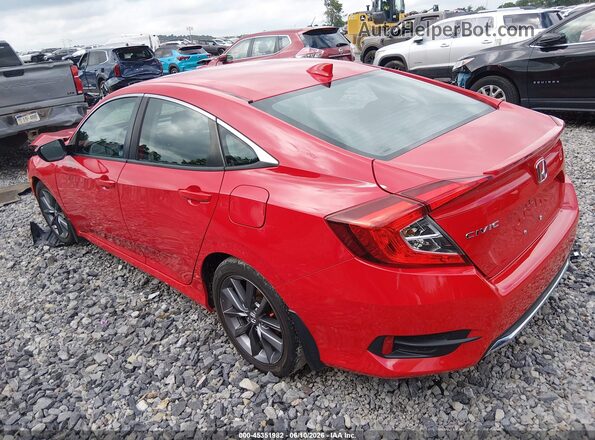 2HGFC1F3XKH650138 2019 HONDA CIVIC Red Trasero izquierdo