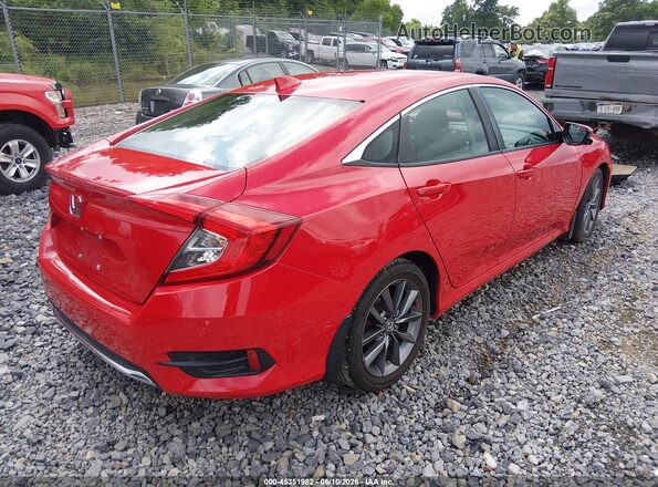 2HGFC1F3XKH650138 2019 HONDA CIVIC Red Trasero derecho
