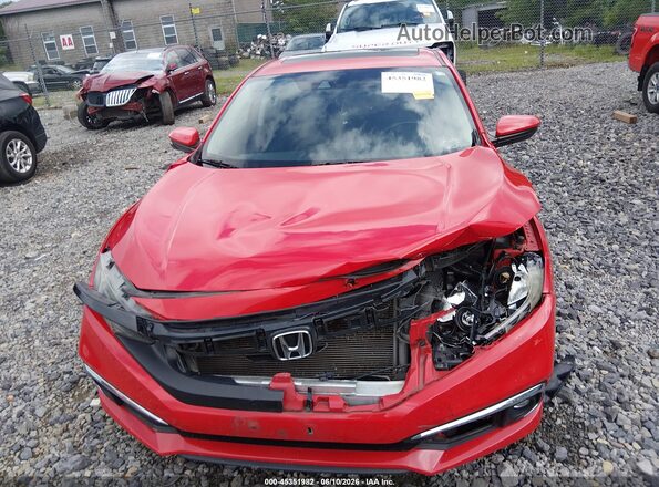 2HGFC1F3XKH650138 2019 HONDA CIVIC Red Vista del cuadro de instrumentos