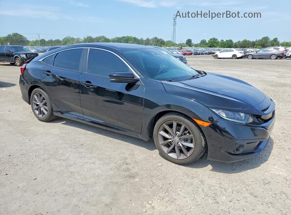 2HGFC1F3XMH706145 2021 HONDA CIVIC Черный Передняя правая четверть