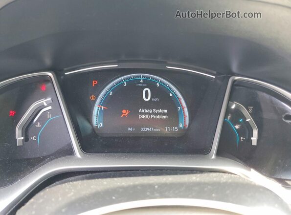 2HGFC1F3XMH706145 2021 HONDA CIVIC Черный Вид щитка приборов