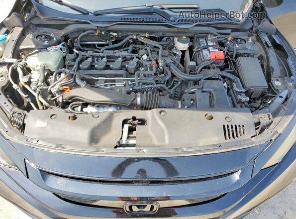 2HGFC1F3XMH706145 2021 HONDA CIVIC Черный Вид задней части салона