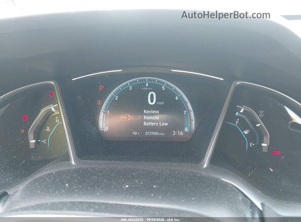 2HGFC1F70HH640956 2017 HONDA CIVIC Gray Widok tylnych siedzeń