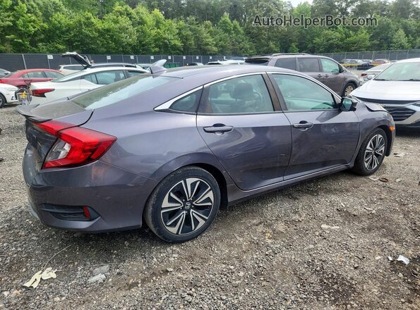 2HGFC1F70HH658695 2017 HONDA CIVIC Gray Trasero derecho