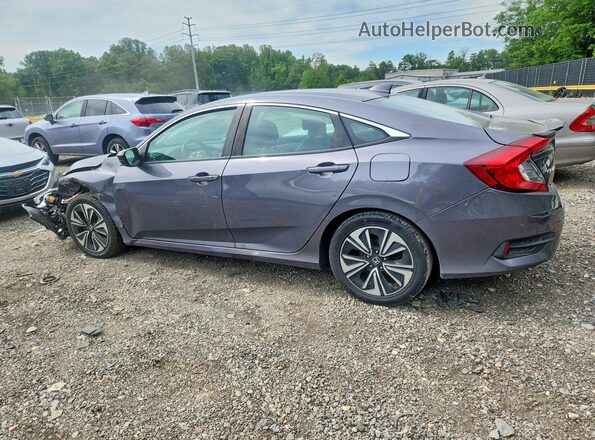 2HGFC1F70HH658695 2017 HONDA CIVIC Gray Trasero izquierdo