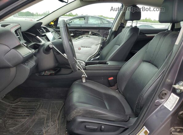 2HGFC1F71HH649892 2017 HONDA CIVIC Gray Widok wnętrza z przodu