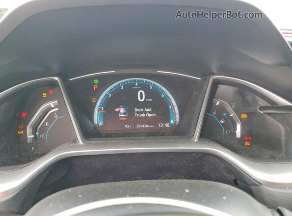 2HGFC1F71HH649892 2017 HONDA CIVIC Gray Widok zestawu wskaźników