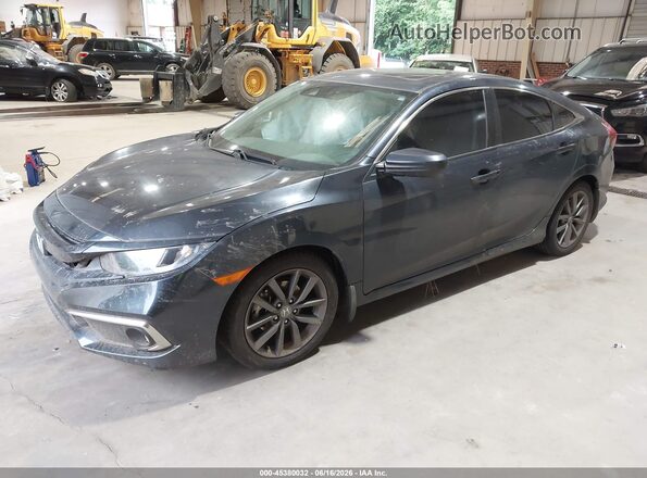 2HGFC1F71MH706358 2021 HONDA CIVIC Gray Передня ліва чверть