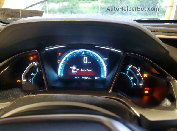 2HGFC1F73GH650007 2016 HONDA CIVIC Silver Instrument cluster view