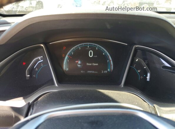 2HGFC1F73GH650010 2016 HONDA CIVIC Silver ხელსაწყოთა პანელის ხედი