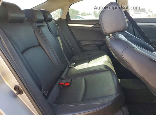 2HGFC1F73GH650010 2016 HONDA CIVIC Silver უკანა სავარძლების ხედი