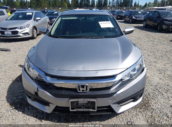 2HGFC1F73HH632768 2017 HONDA CIVIC Silver ხელსაწყოთა პანელის ხედი