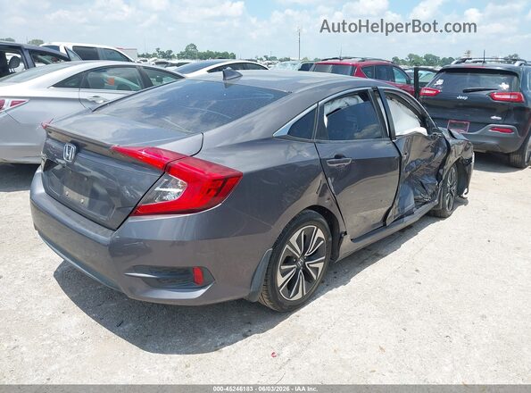 2HGFC1F73HH647674 2017 HONDA CIVIC Gray Trasero derecho