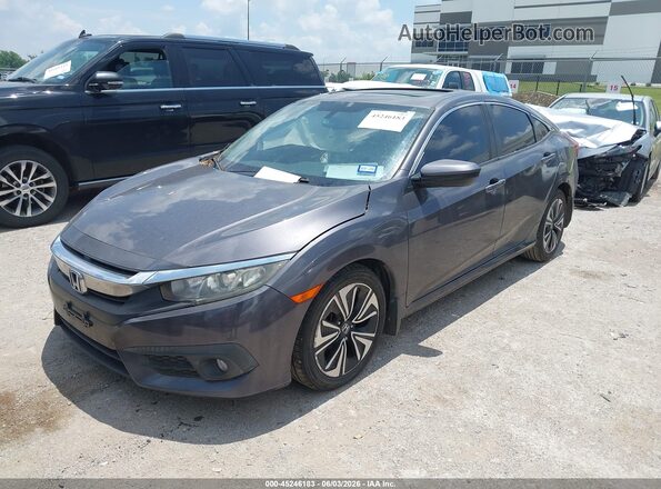 2HGFC1F73HH647674 2017 HONDA CIVIC Gray Vista tres cuartos delantera izquierda