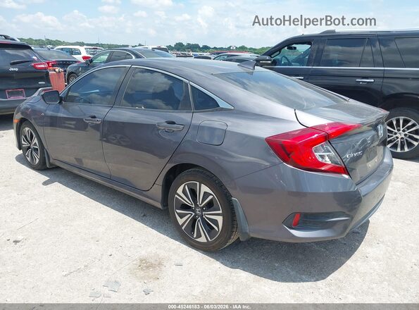 2HGFC1F73HH647674 2017 HONDA CIVIC Gray Trasero izquierdo