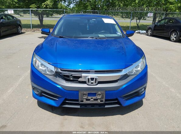 2HGFC1F74HH644203 2017 HONDA CIVIC Blue Вид щитка приладів