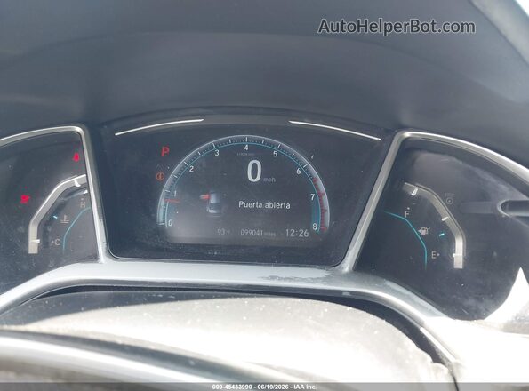2HGFC1F75LH681009 2020 HONDA CIVIC Gray Widok tylnych siedzeń