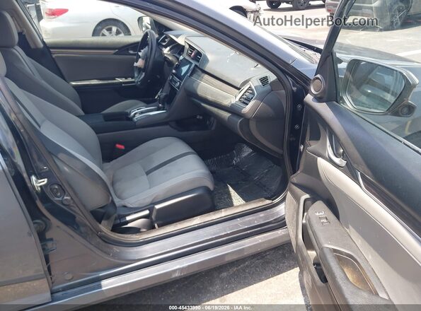 2HGFC1F75LH681009 2020 HONDA CIVIC Gray Widok wnętrza z przodu