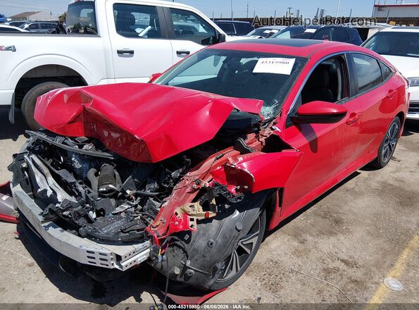2HGFC1F76HH633722 2017 HONDA CIVIC Red Передня ліва чверть