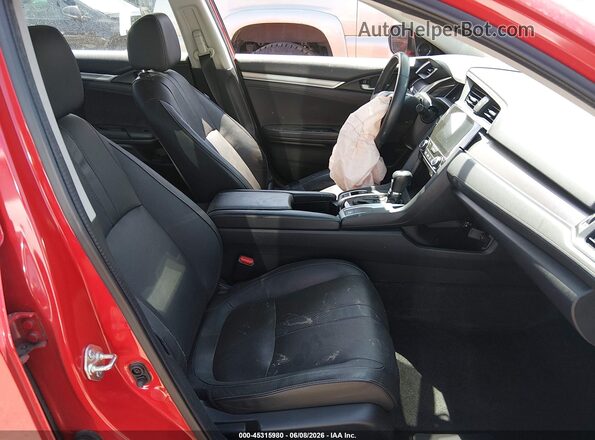 2HGFC1F76HH633722 2017 HONDA CIVIC Red Вид салону спереду