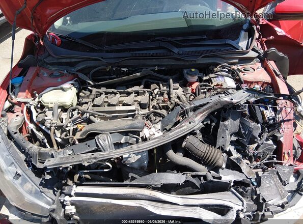 2HGFC1F76HH633722 2017 HONDA CIVIC Red Вид ззаду
