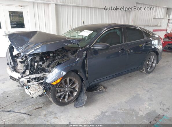 2HGFC1F76MH703200 2021 HONDA CIVIC Gray Առջևի ձախ երեք քառորդ տեսարան