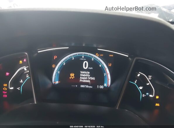 2HGFC1F76MH703200 2021 HONDA CIVIC Gray Հետևի նստատեղերի տեսք