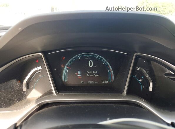 2HGFC1F77JH641009 2018 HONDA CIVIC Silver ხელსაწყოთა პანელის ხედი