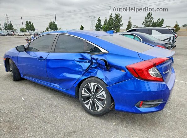 2HGFC1F78GH642338 2016 HONDA CIVIC Blue Հետևի ձախ