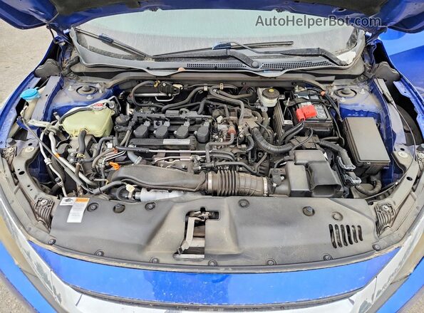 2HGFC1F78GH642338 2016 HONDA CIVIC Blue Սալոնի հետևի տեսք