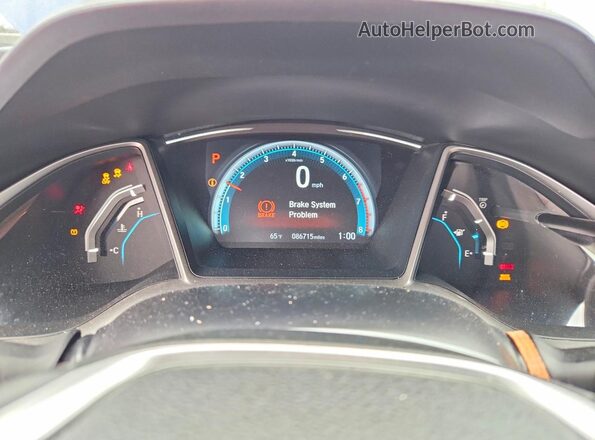 2HGFC1F78GH642338 2016 HONDA CIVIC Blue Սարքավորումների վահանակի տեսք