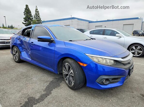 2HGFC1F78GH642338 2016 HONDA CIVIC Blue Առջևի աջ